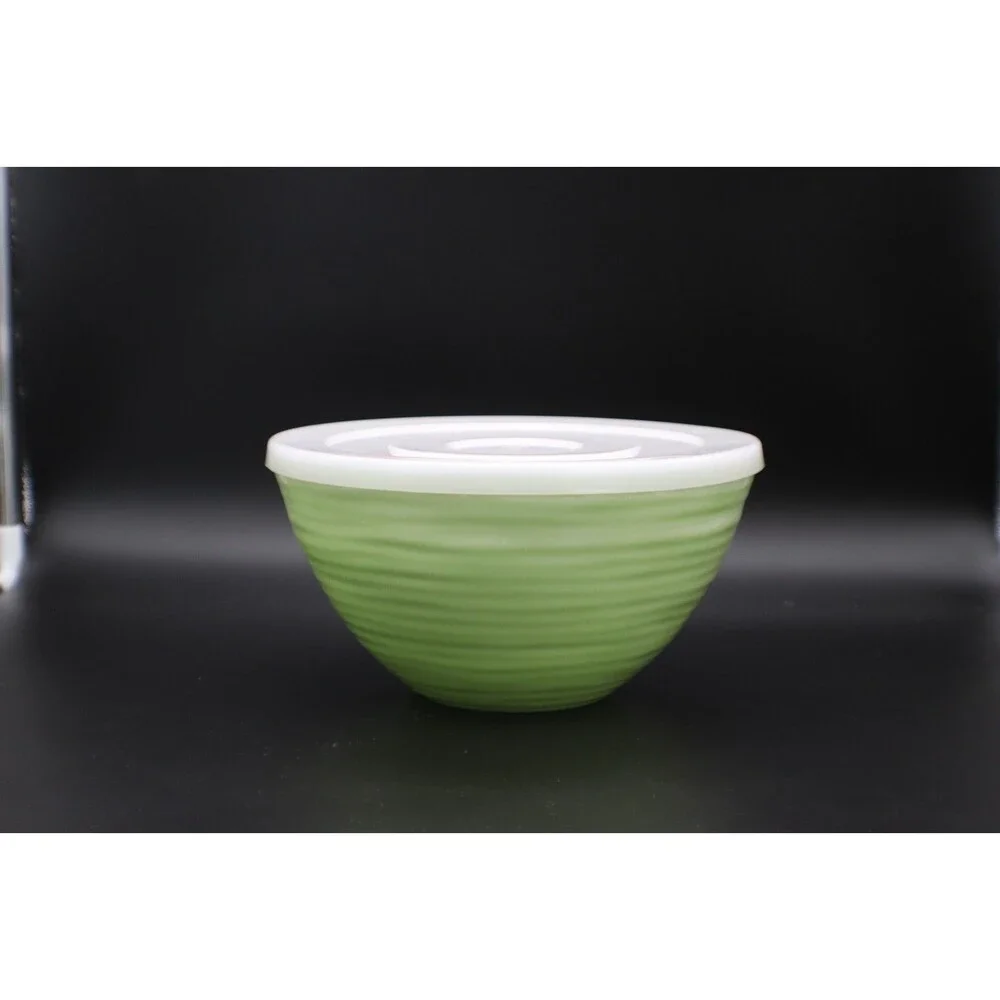 Melamine Mixing Bowls with Plastic Lids by Pandex Heavy Duty Durable 8 Pc Set